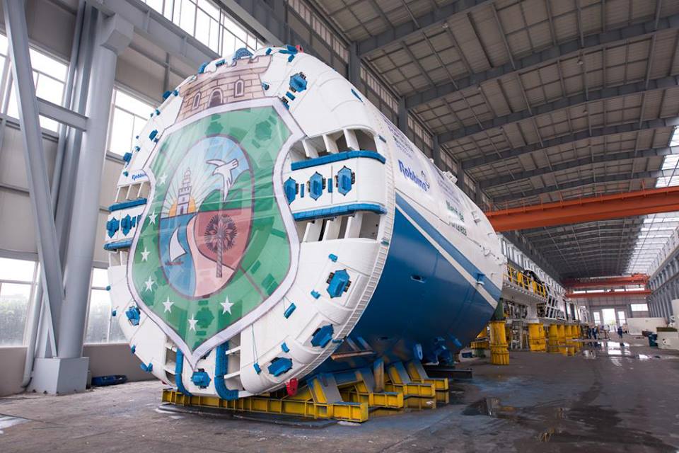 Linha Leste: Mais um par de tuneladoras testado e pronto para embarque a caminho do Ceará - Governo do Estado do Ceará