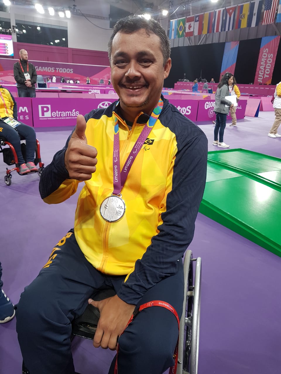 David Andrade de Freitas, de 41 anos nos jogos Para-Pan Americanos