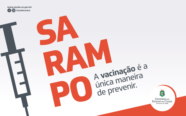 banner prevenção do sarampo