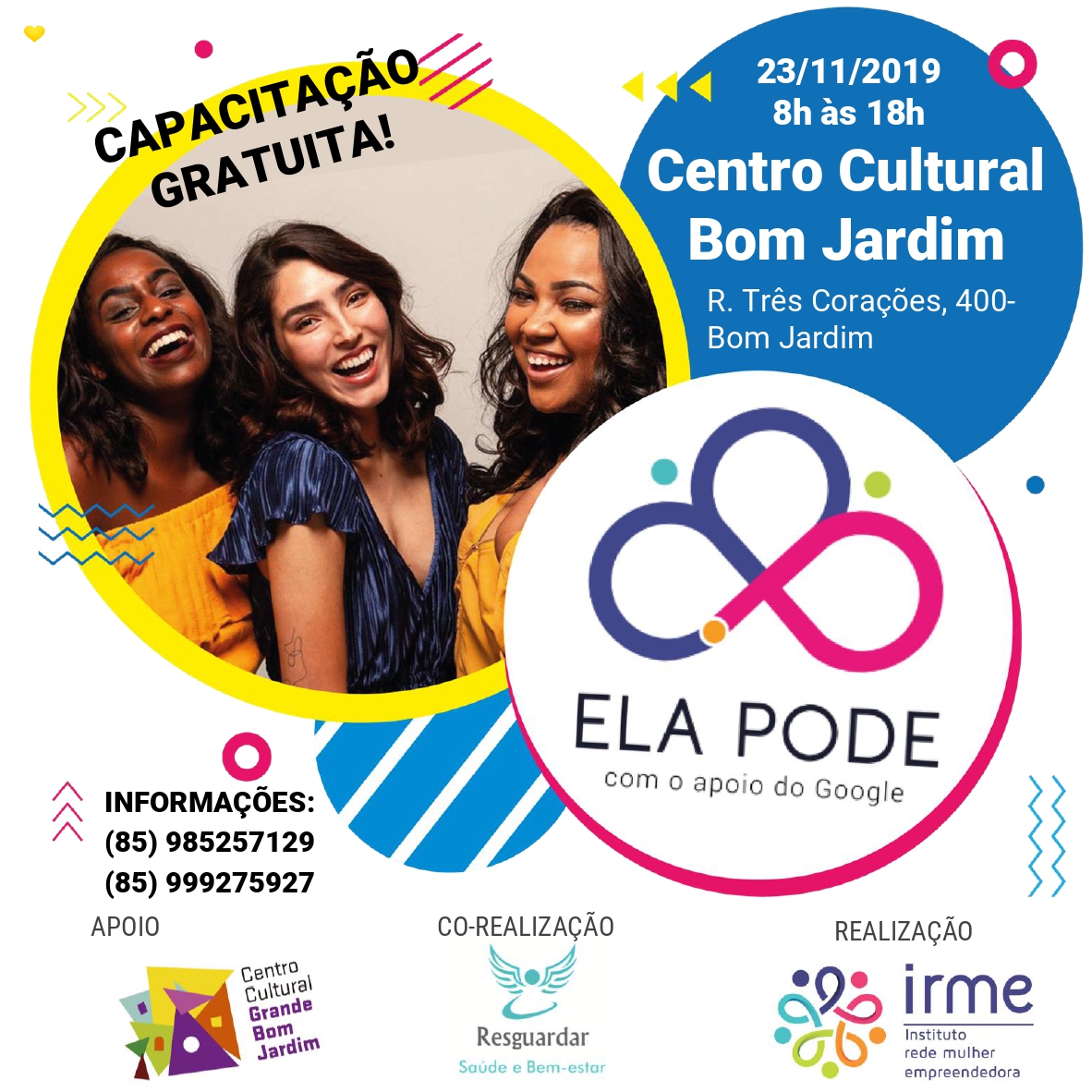 banner formação do Instituto Rede Mulher Empreendedora 