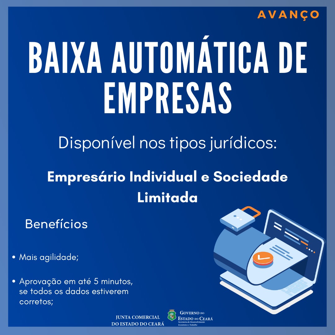 Resultado de imagem para Fechamento de empresas no Ceará pode ser feito de forma automática