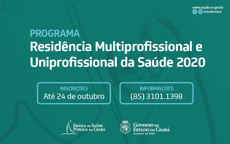 banner seleção para Residência Multiprofissional