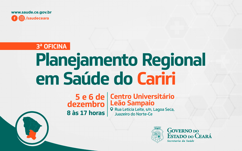 Banner Planejamento Regional em Saúde do Cariri