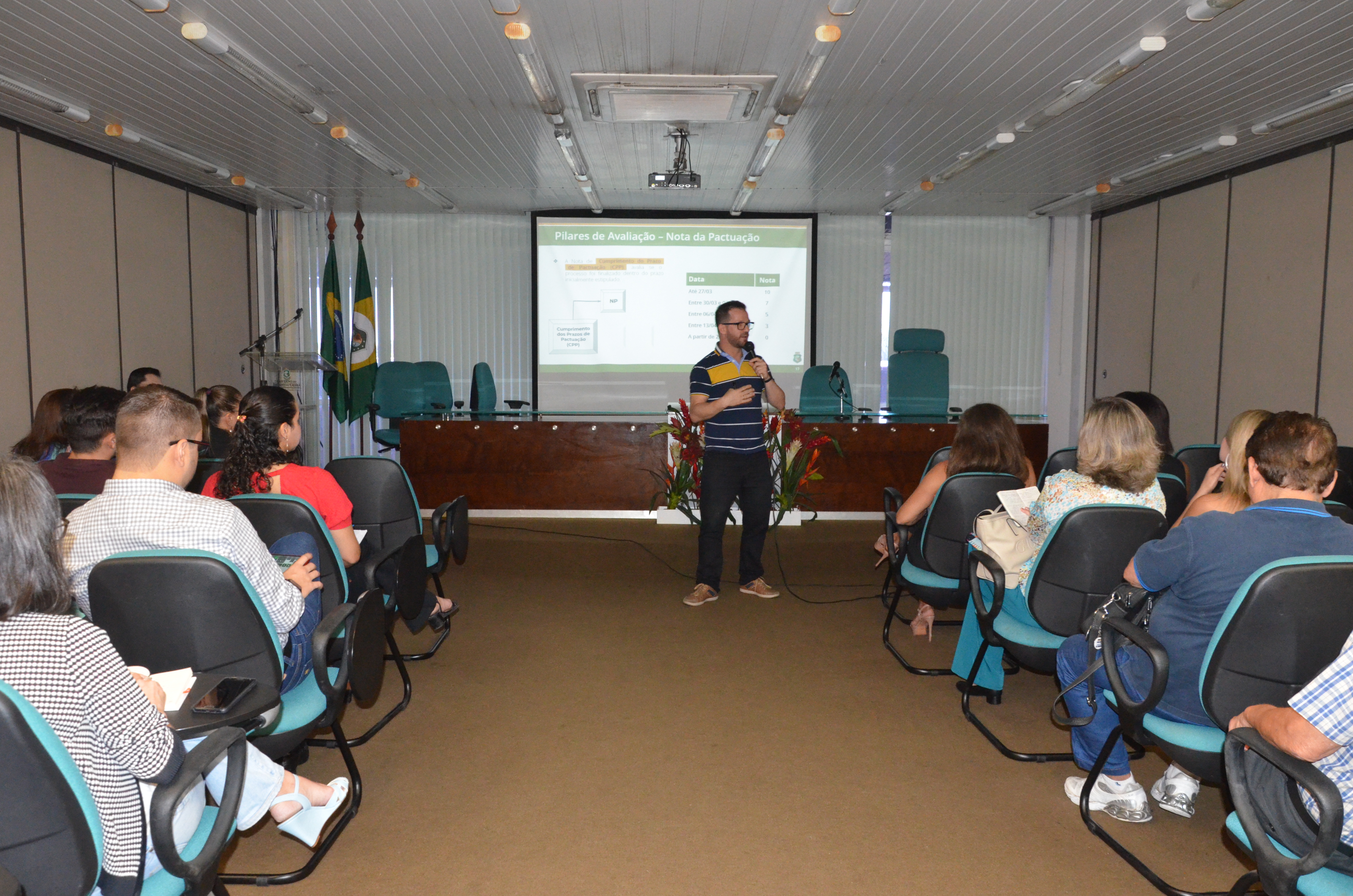 Apresentação dos critérios de avaliação do Acordo de Resultados