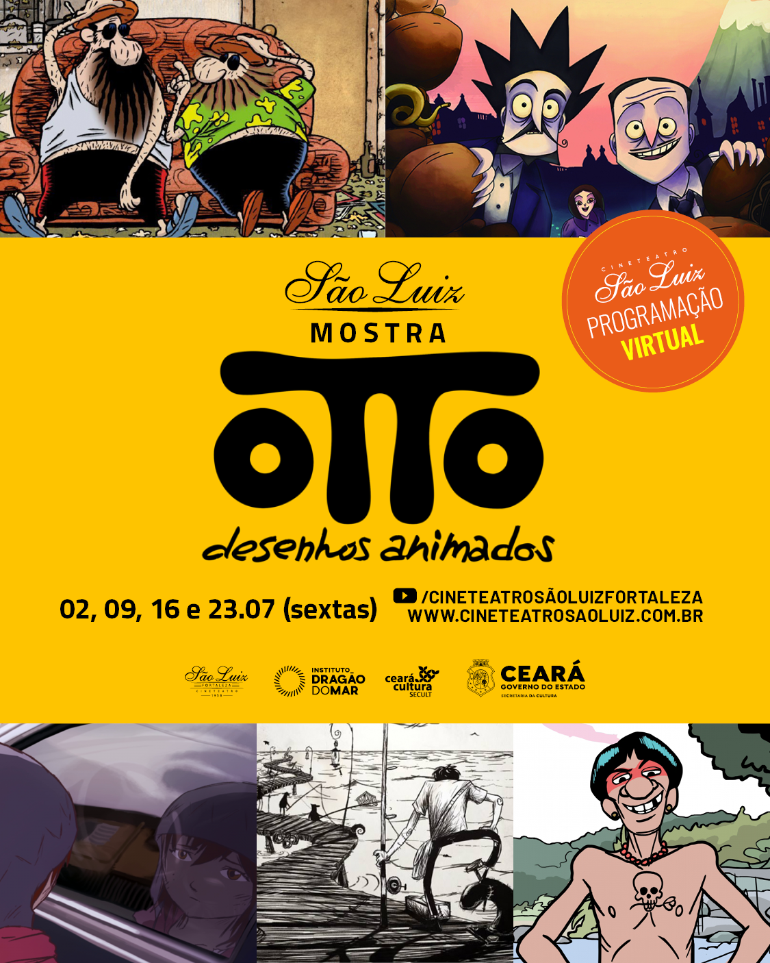 Programação virtual do Cineteatro São Luiz coloca em cartaz a Mostra  Especial “Otto Desenhos Animados” - Governo do Estado do Ceará