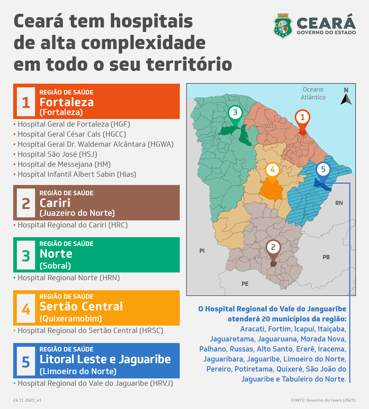 Governo do Ceará entrega Hospital Regional do Vale do Jaguaribe
