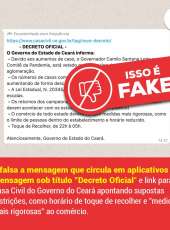 Antifake: é falsa mensagem sobre suposto novo “Decreto Oficial”