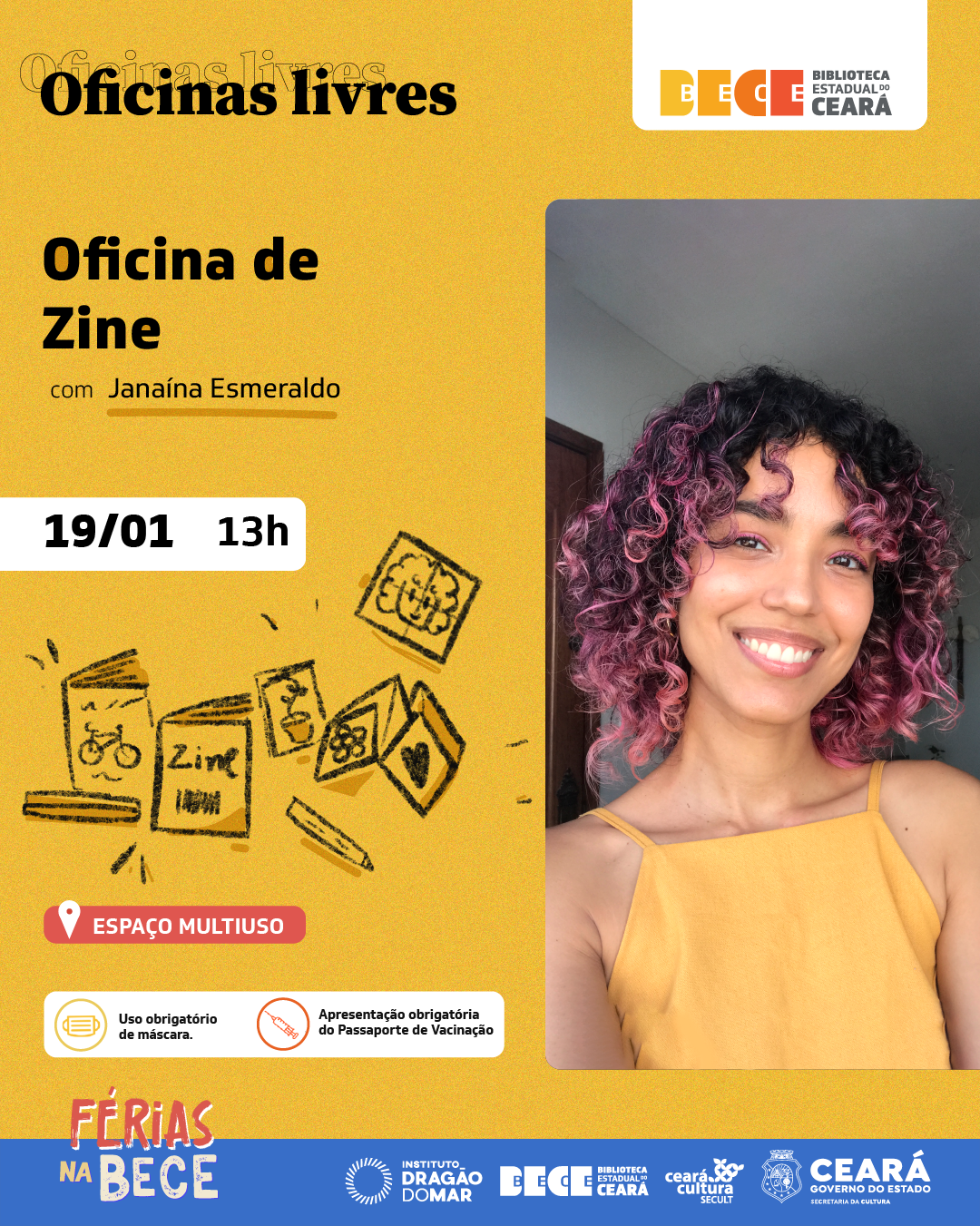 2201 OficinaFerias Zine Biblioteca Pública Estadual do Ceará abre inscrições para oficinas gratuitas - [Blog da Solange Pereira] Detran