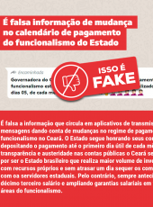 Antifake: É falsa informação de mudança no calendário de pagamento do funcionalismo do Estado