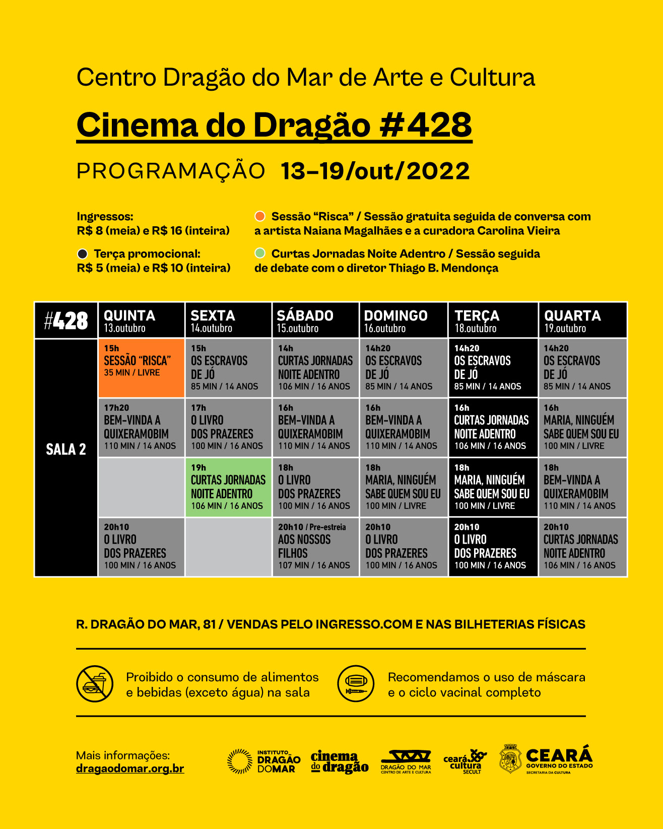 Cinema do Dragão traz três novas estreias e sessão única de clássico a  partir desta quinta (19) - Secretaria da Cultura