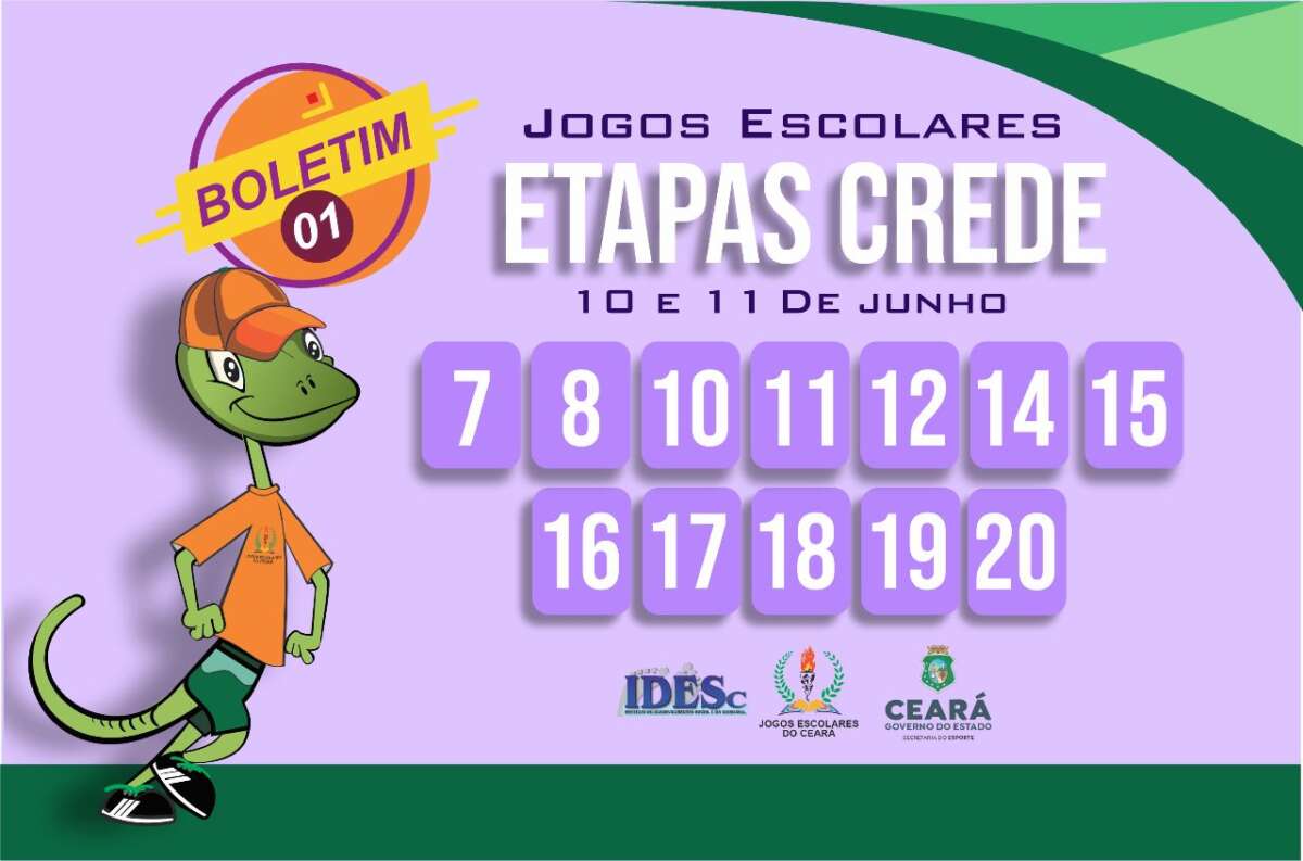 Sesporte realiza competições das etapas Credes dos Jogos Escolares do