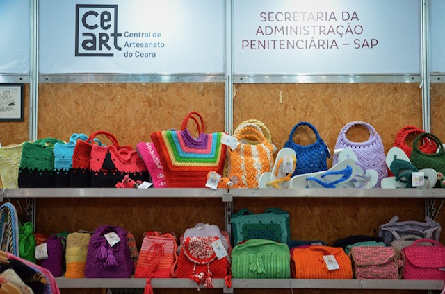 Artesanato produzido por internos do sistema prisional do Ceará é destaque da 5ª edição da Feira Nacional de Artesanato e Cultura