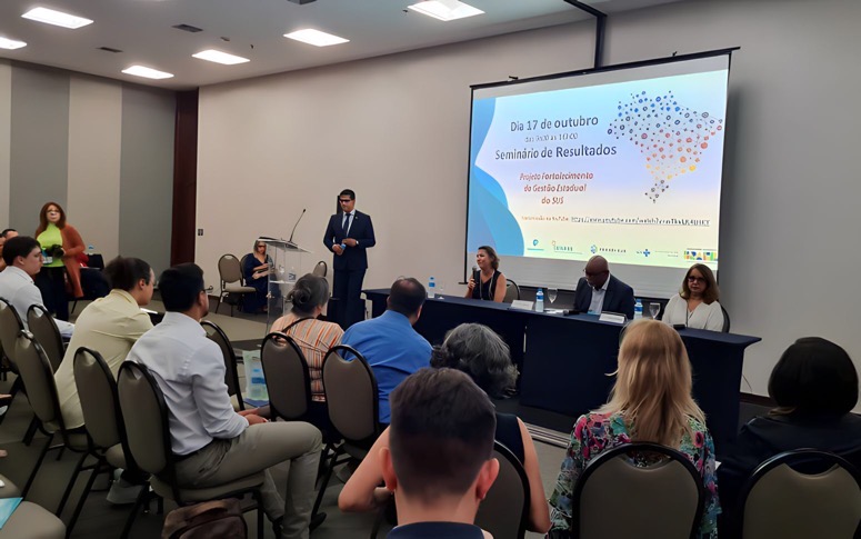 Saúde do Ceará participates in a seminar on SUS promotion in Brasilia