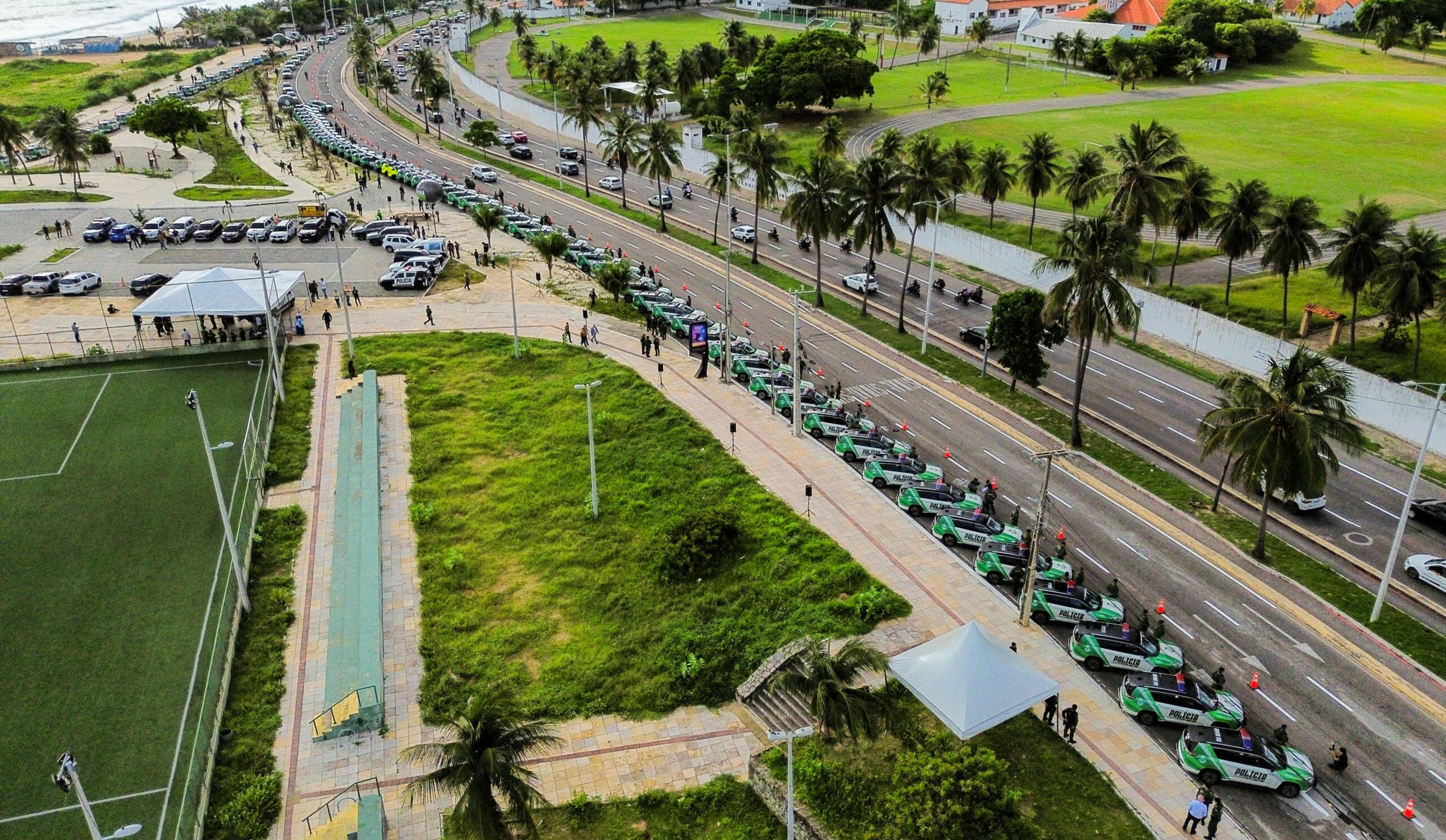 Polícia Militar do Ceará recebe mais 100 novas viaturas, incluindo 29 com blindagem